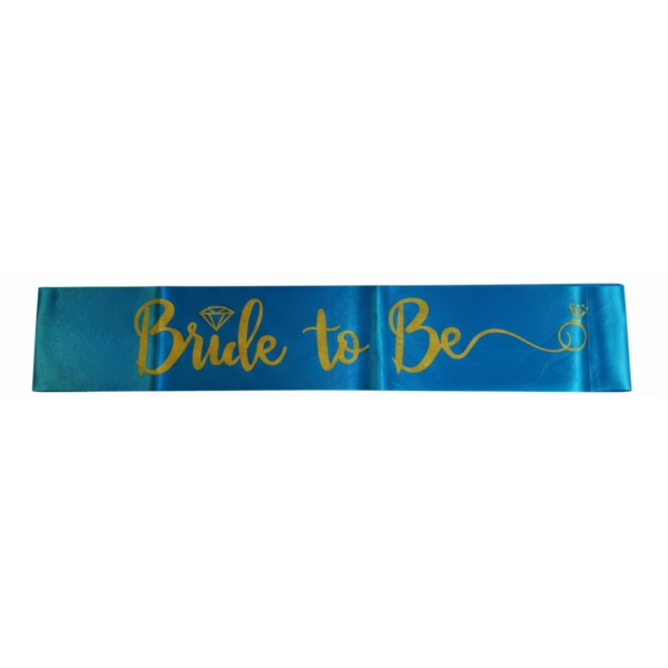 Acon Party Favors Products - Bride to Be Sash Light Blue