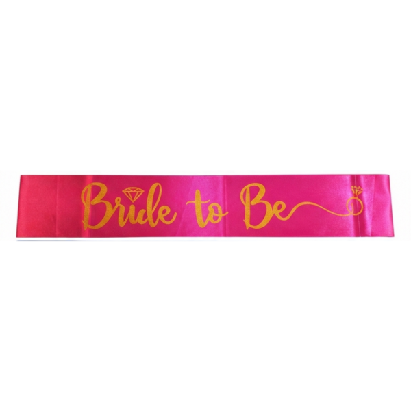 Acon Party Favors Products - Bride to Be Sash Pink