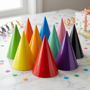 Acon Party Favors Products - Solid Color Cone Party Hats