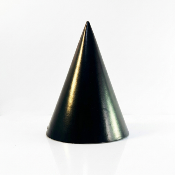 Solid Color Cone Party Hat - Black