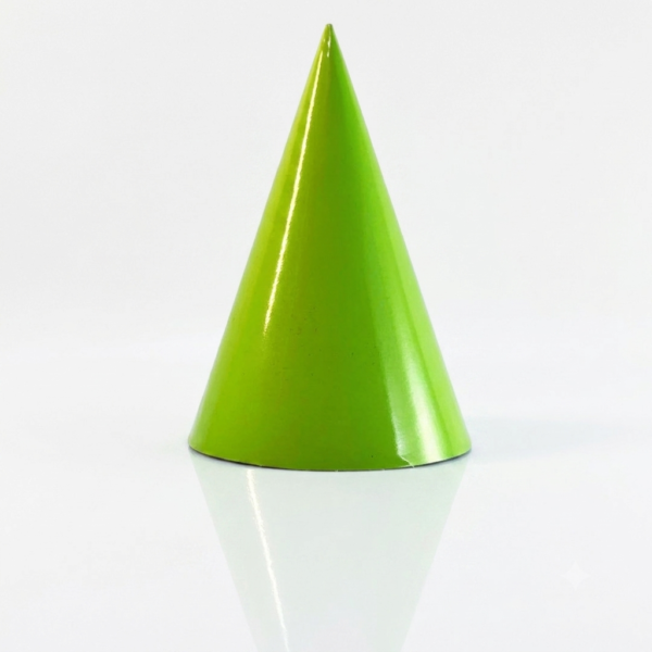 Solid Color Cone Party Hat - Green