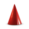 Solid Color Cone Party Hat - Red